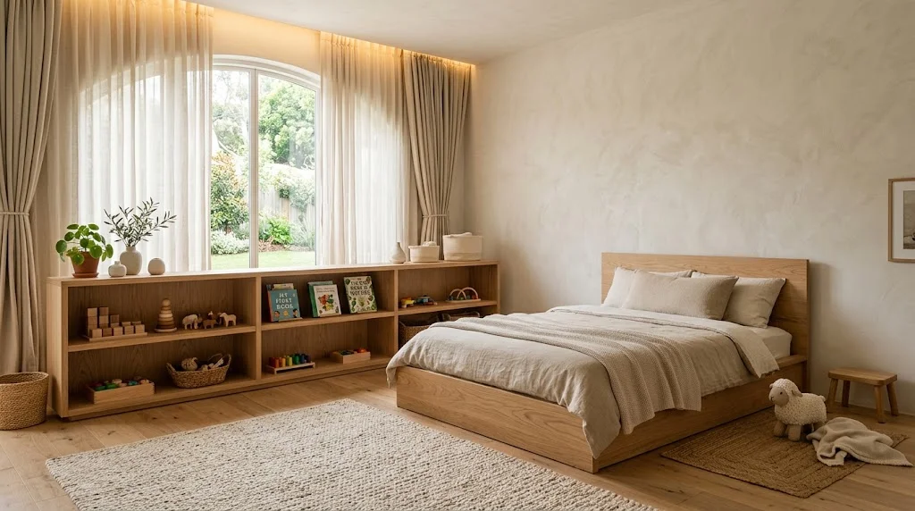 Sophisticated children bedroom interior in Umm Salal Qatar